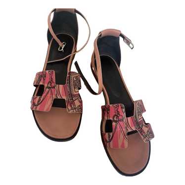Hermès Santorini leather sandals - image 1