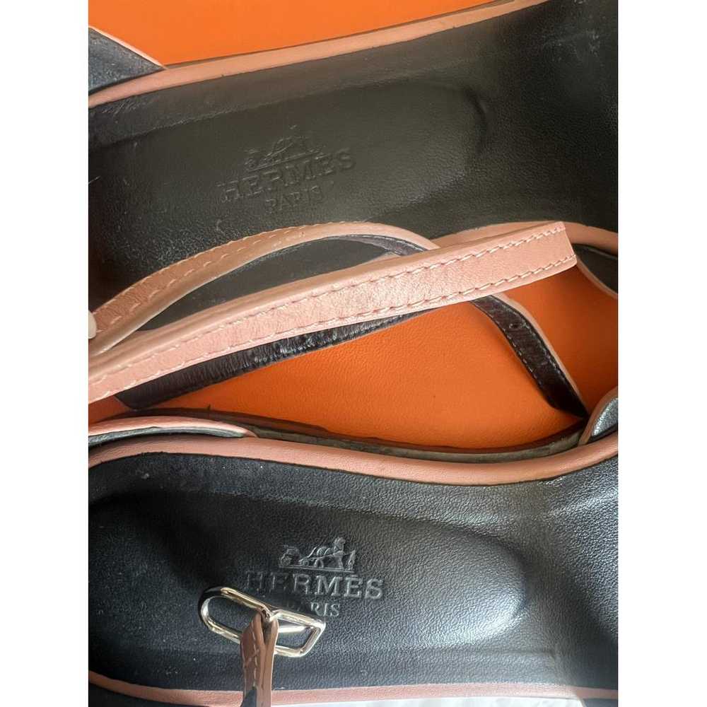 Hermès Santorini leather sandals - image 5