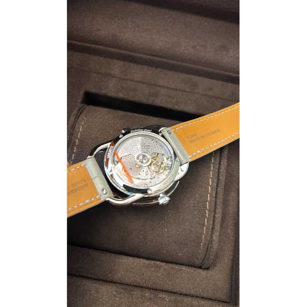 Hermès Arceau platinum watch - image 10