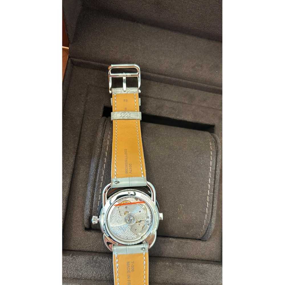 Hermès Arceau platinum watch - image 7