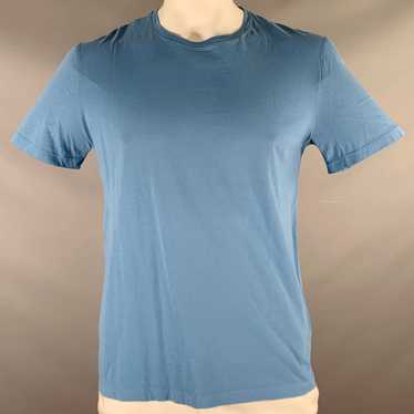 Cos Blue Cotton Crew Neck Tshirt