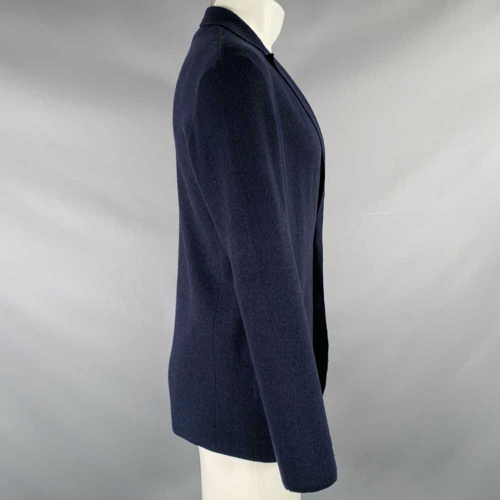 Polo Ralph Lauren Navy Knit Linen Wool Two Pocket… - image 2