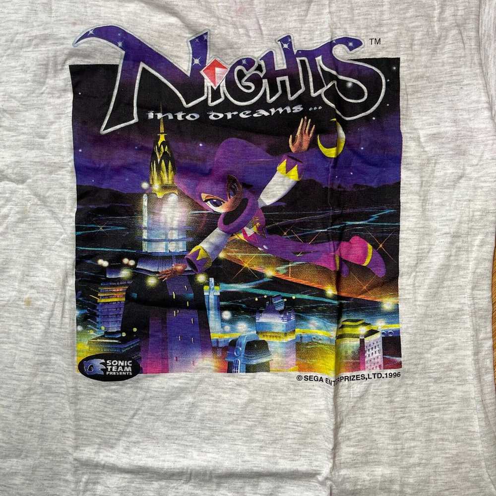 Sega NiGHTS into Dreams T-Shirt 1996 Size F Free - image 3