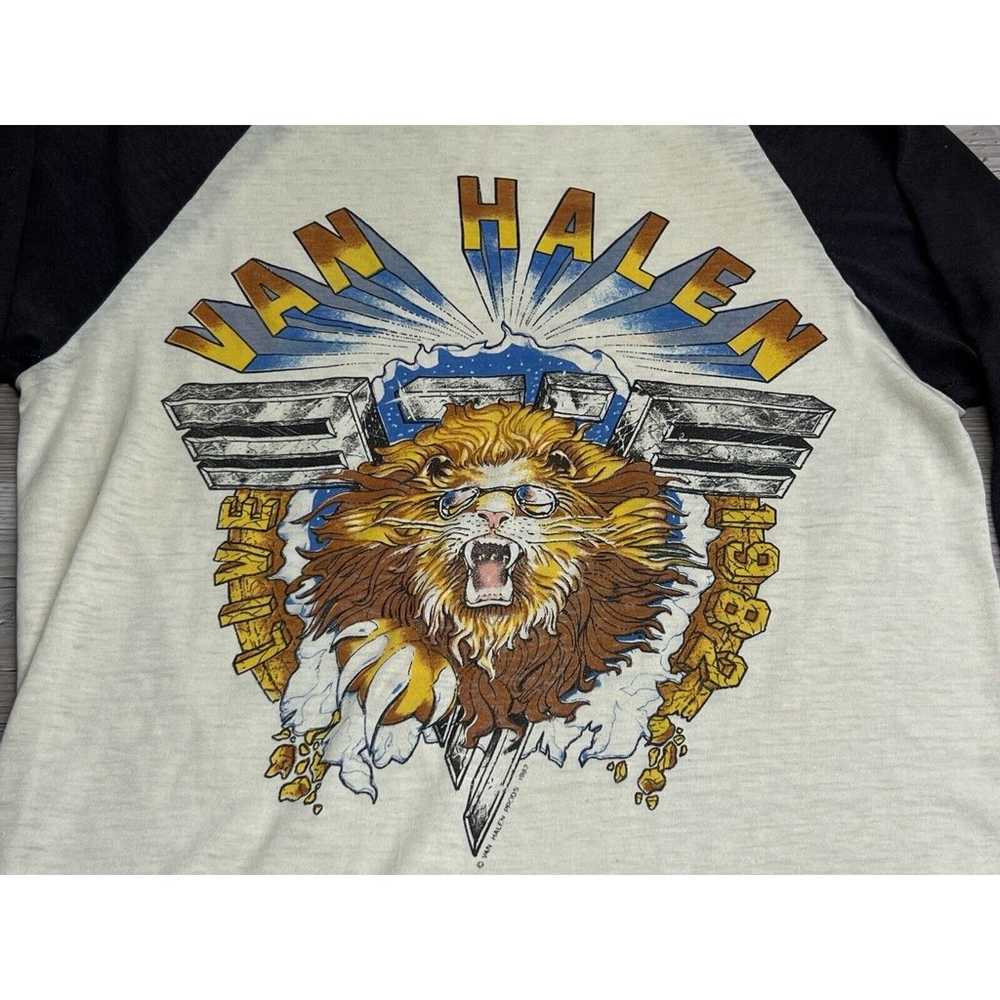 Vtg 80s 1982 Van Halen Diver Down Tour Concert Ra… - image 2