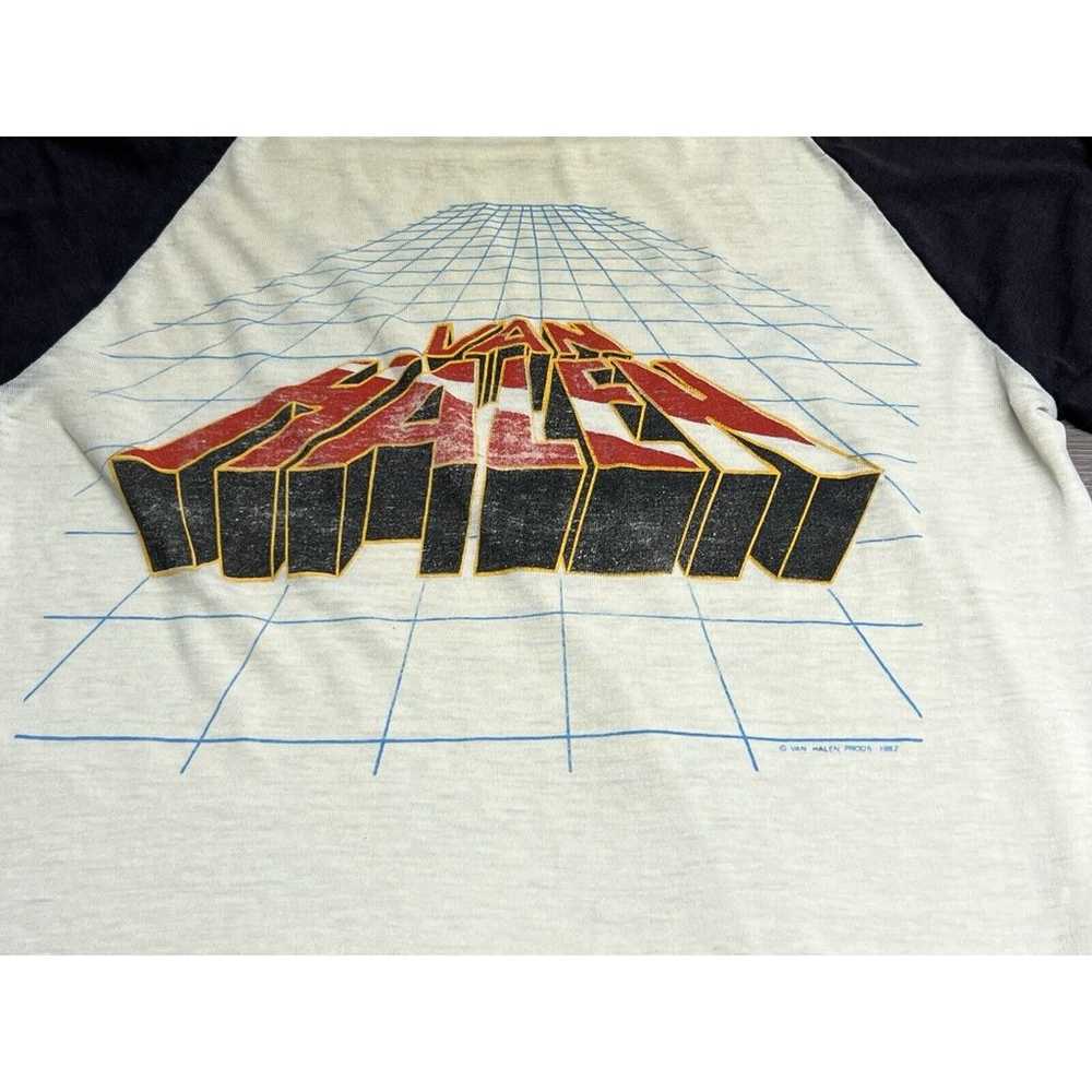 Vtg 80s 1982 Van Halen Diver Down Tour Concert Ra… - image 6