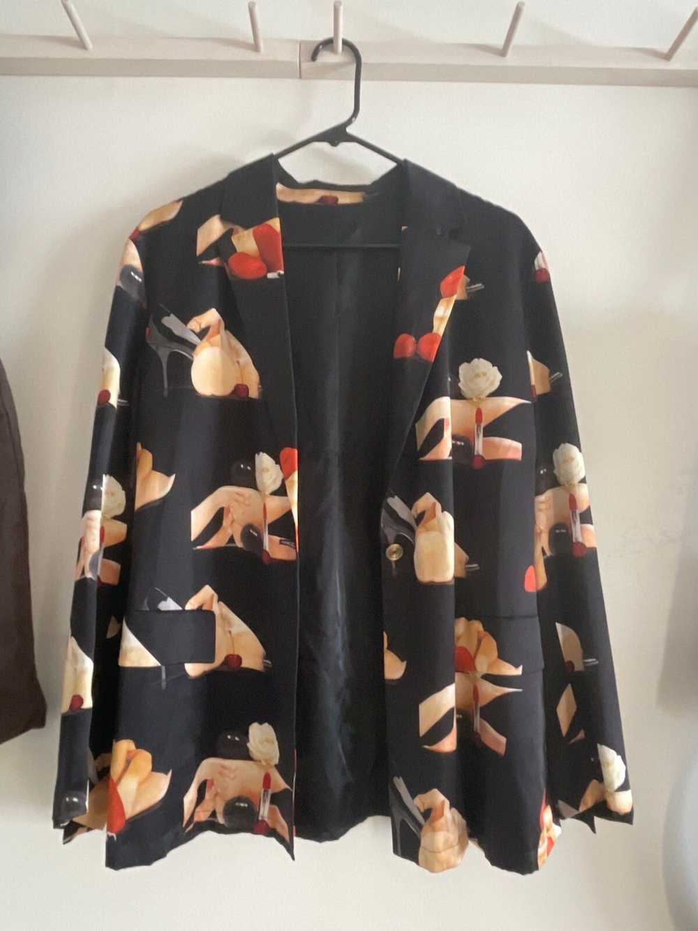 Acne Studios Dali punk print light button jacket … - image 1