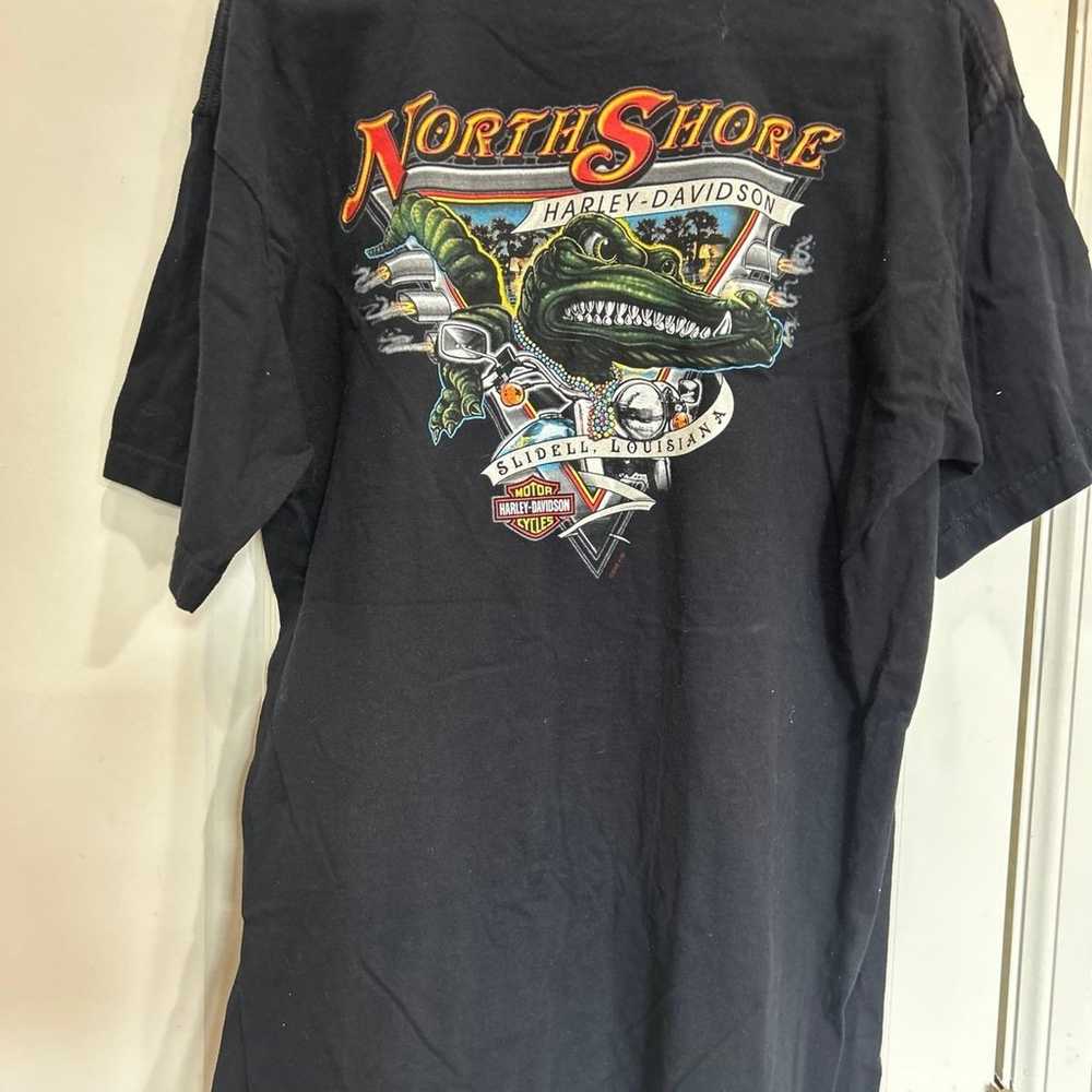 ONE Harley Davidson biker men large graphic T-shi… - image 9