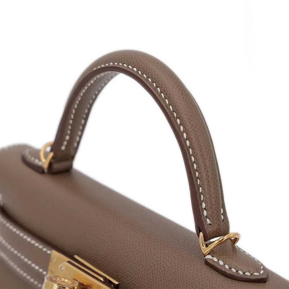 Hermès Kelly Mini leather handbag - image 7