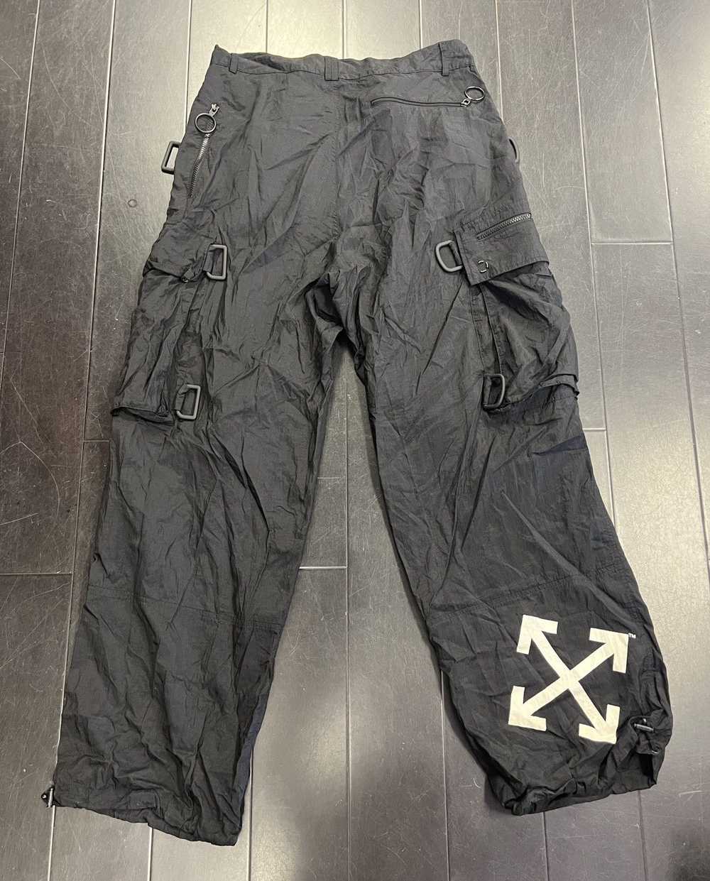 Off-White OFF-WHITE Bondage Cargo Black Pants Siz… - image 9