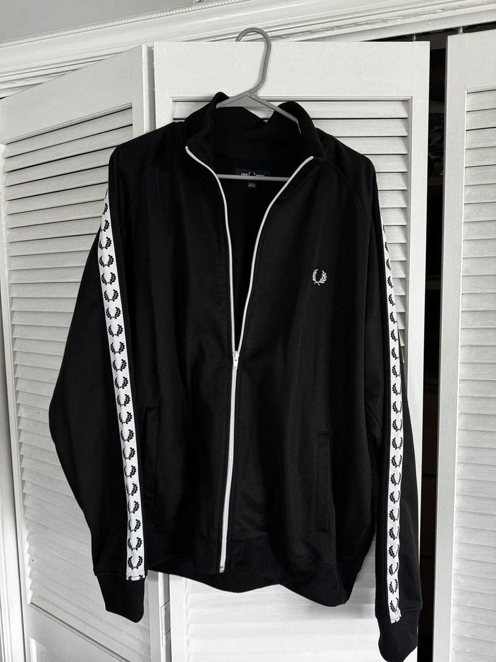 Fred Perry Fred Perry Mens Track Jacket - Black 2… - image 2