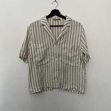 Everlane Short Sleeve Linen Button Down Short Sle… - image 1