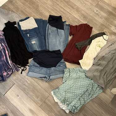 Bundle of maternity clothes