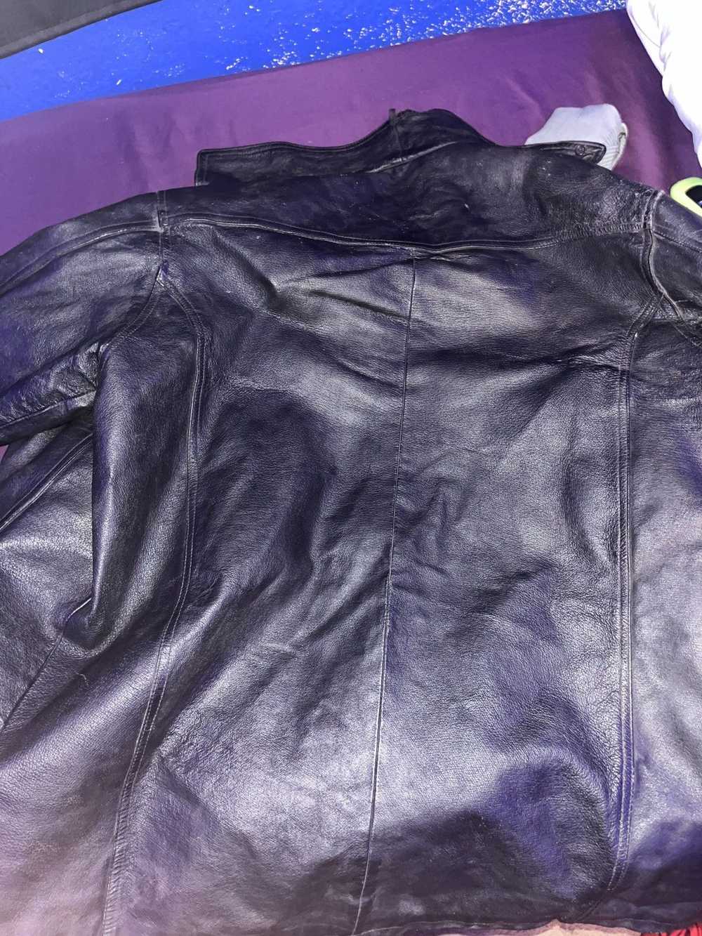 Leather Jacket × Streetwear × Vintage Vintage lea… - image 2