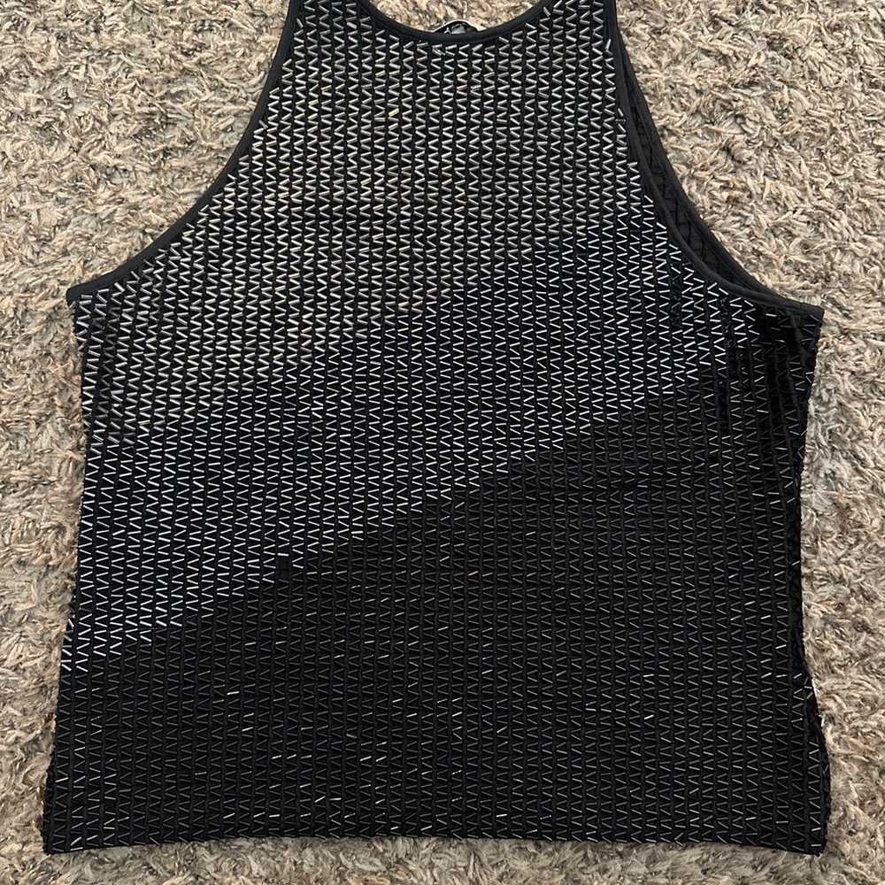 Vintage 90s Y2K Cache beaded Tank Top Large - image 7