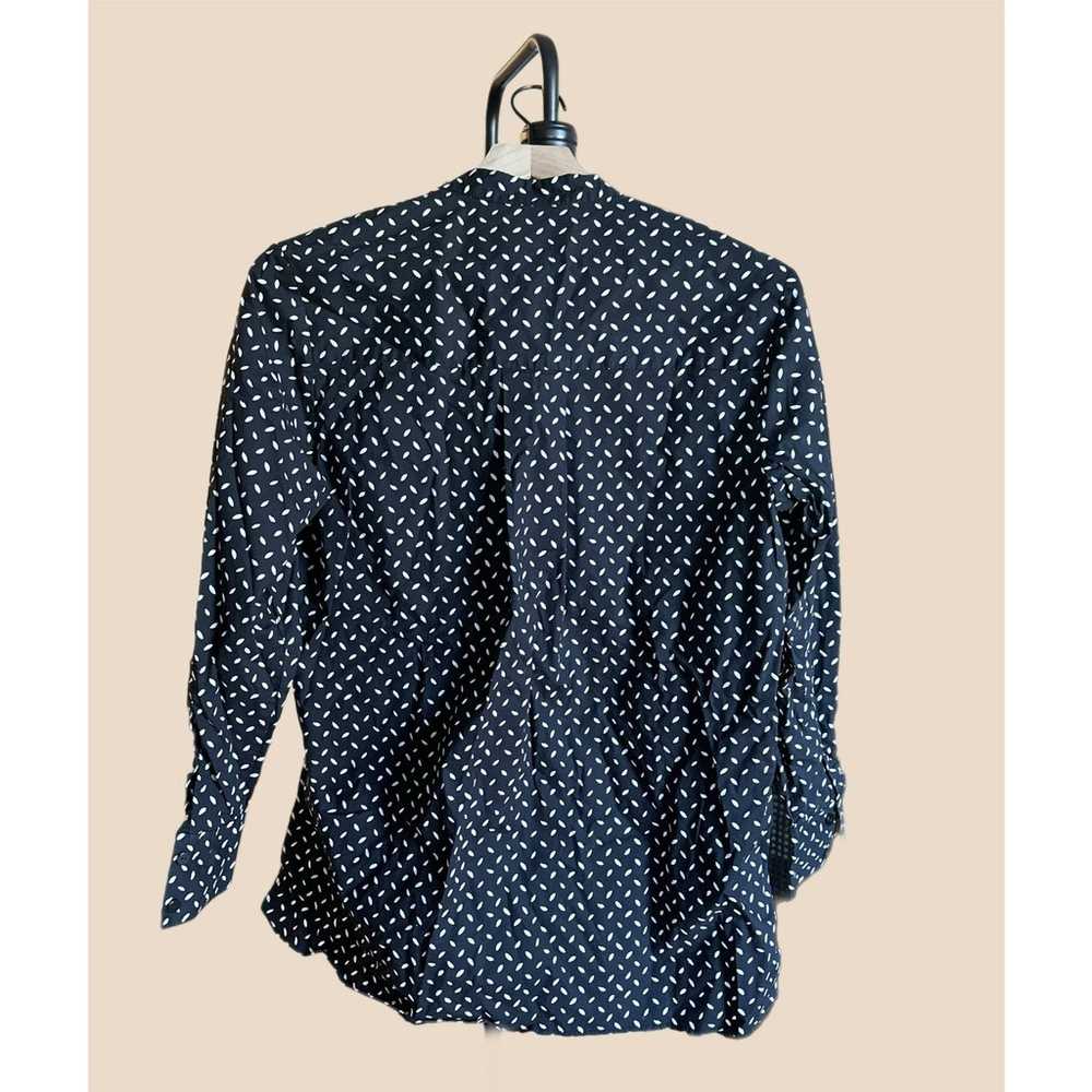 Diane Von Furstenberg Long Sleeve Button Shirt Bl… - image 2