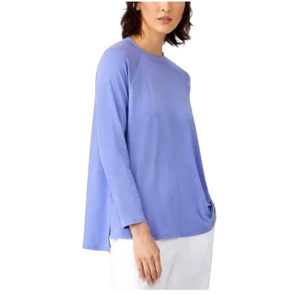 Eileen Fisher Crewneck High-Low Long Sleeve Jerse… - image 3