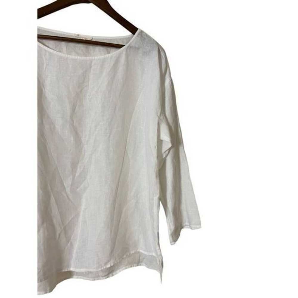 Eileen Fisher Organic Handkerchief Linen Box-Top … - image 3