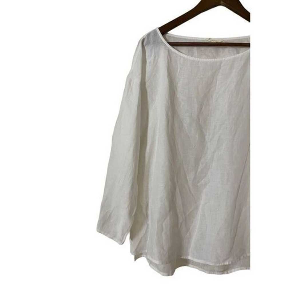 Eileen Fisher Organic Handkerchief Linen Box-Top … - image 5