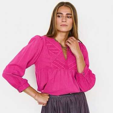 BA&SH Ilo Blouse Fushia size L Bash - image 1