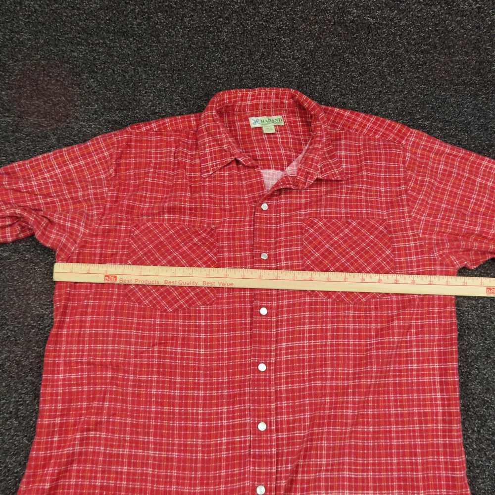 Haband Haband Shirt Adult Large Red & White Plaid… - image 2
