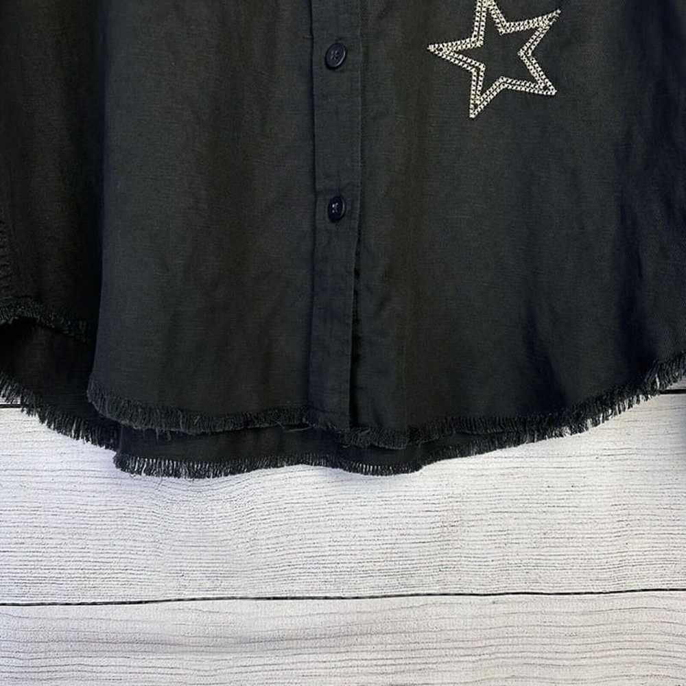 RAILS Loren Black Metallic Stars Embroidered Util… - image 5