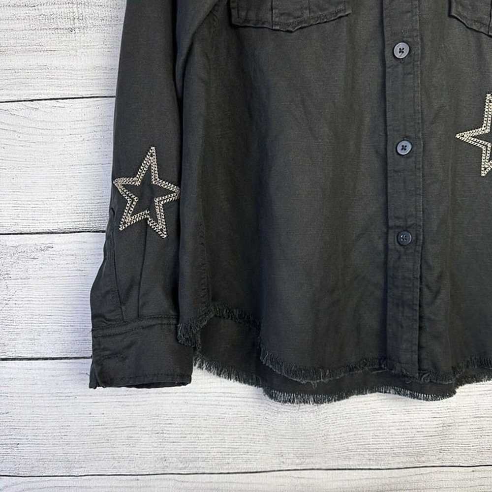 RAILS Loren Black Metallic Stars Embroidered Util… - image 6