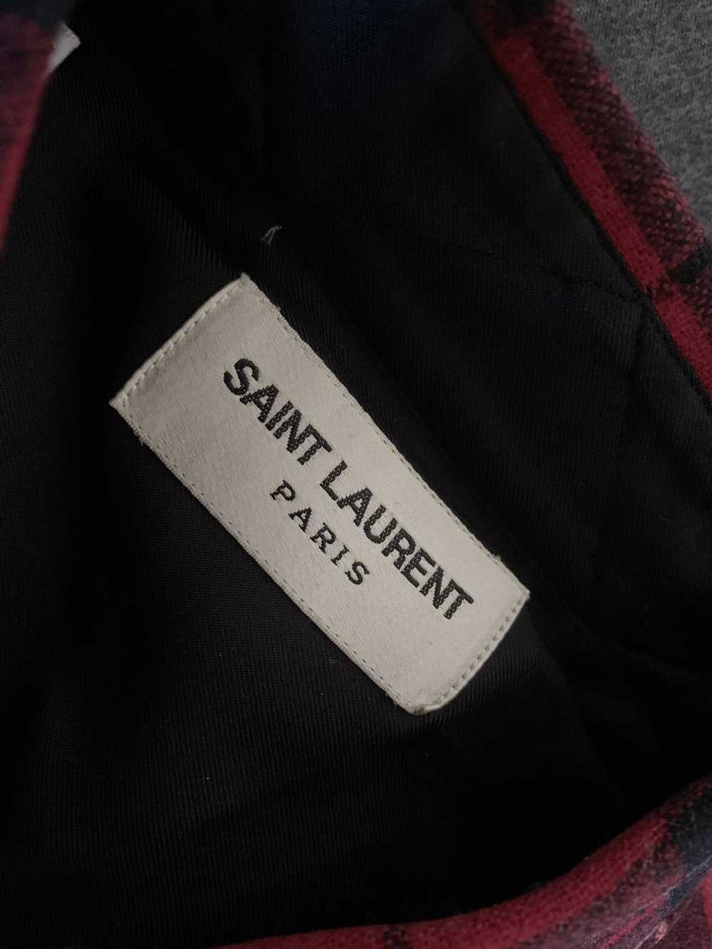 Saint Laurent Paris 2013AW Runway Wool Plaid Flan… - image 3