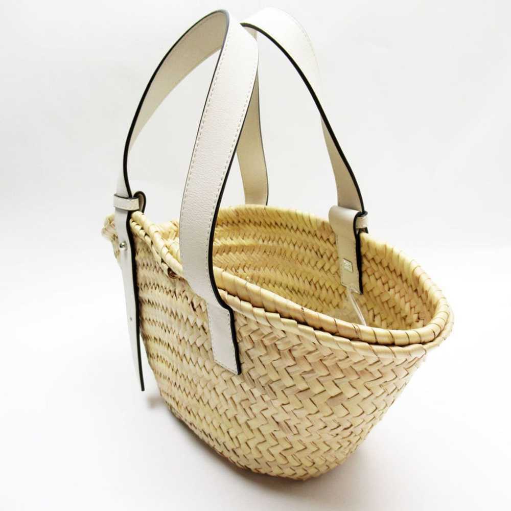 Loewe LOEWE handbag basket bag small straw leathe… - image 2