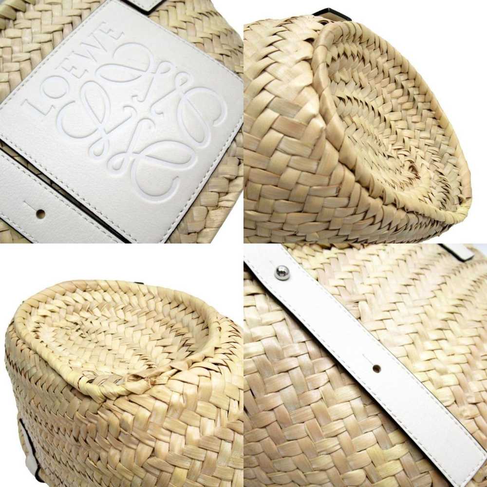 Loewe LOEWE handbag basket bag small straw leathe… - image 4