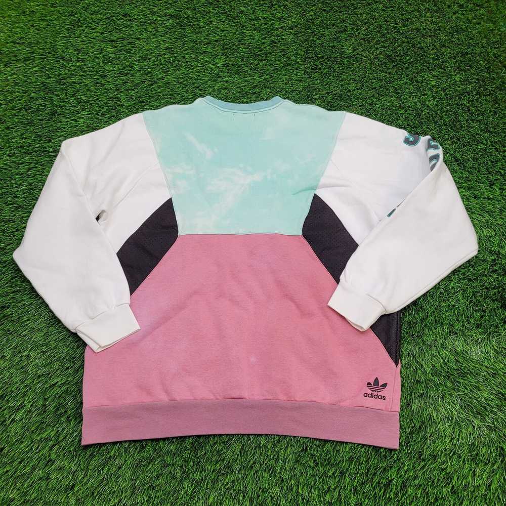 Adidas ADIDAS Sweatshirt XL 24x28 Tri-Color Pink … - image 2