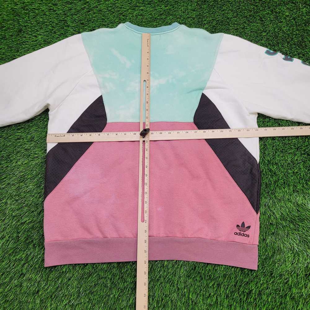 Adidas ADIDAS Sweatshirt XL 24x28 Tri-Color Pink … - image 4