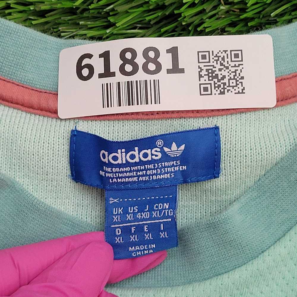 Adidas ADIDAS Sweatshirt XL 24x28 Tri-Color Pink … - image 8