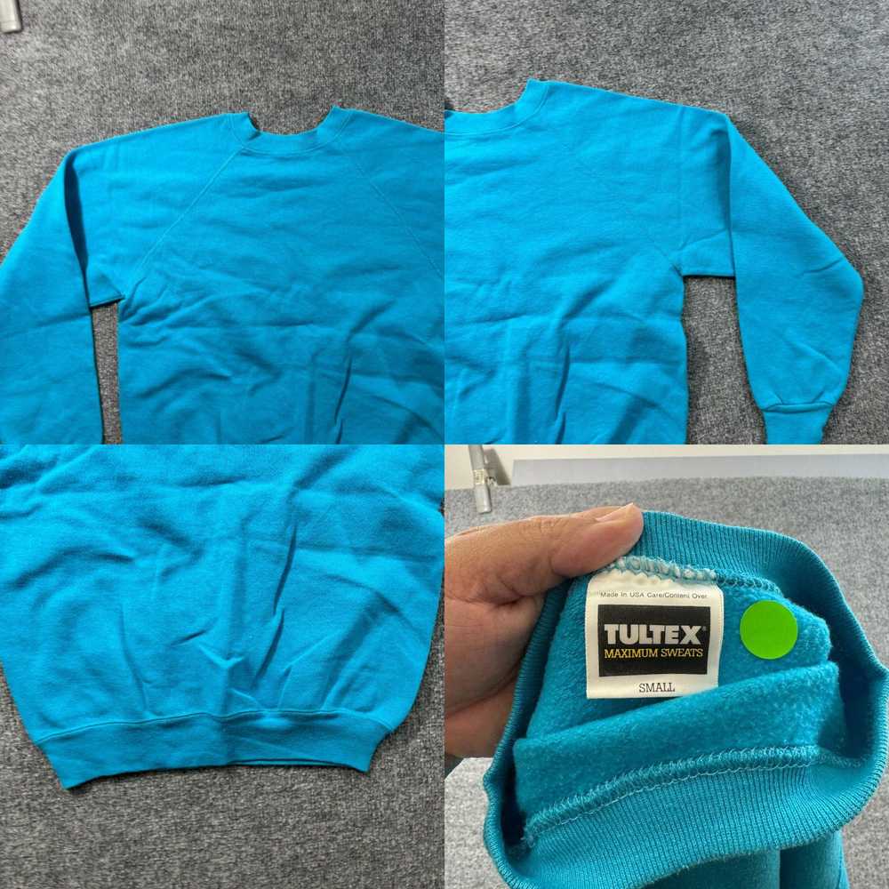 Tultex Vintage Tultex Sweatshirt Mens Small Blue … - image 4