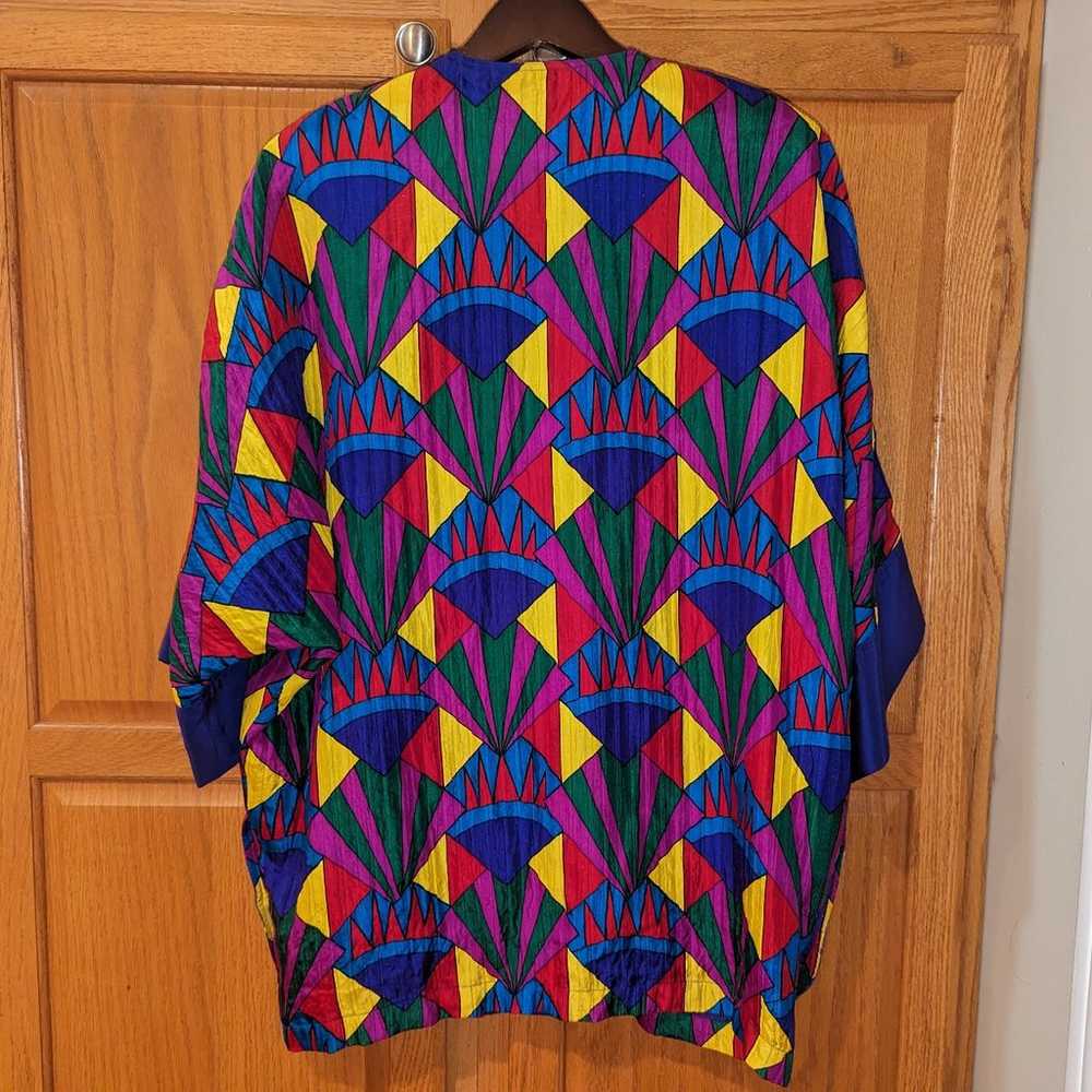 Vintage Neiman Marcus Pure Silk Multicolor Colorf… - image 2