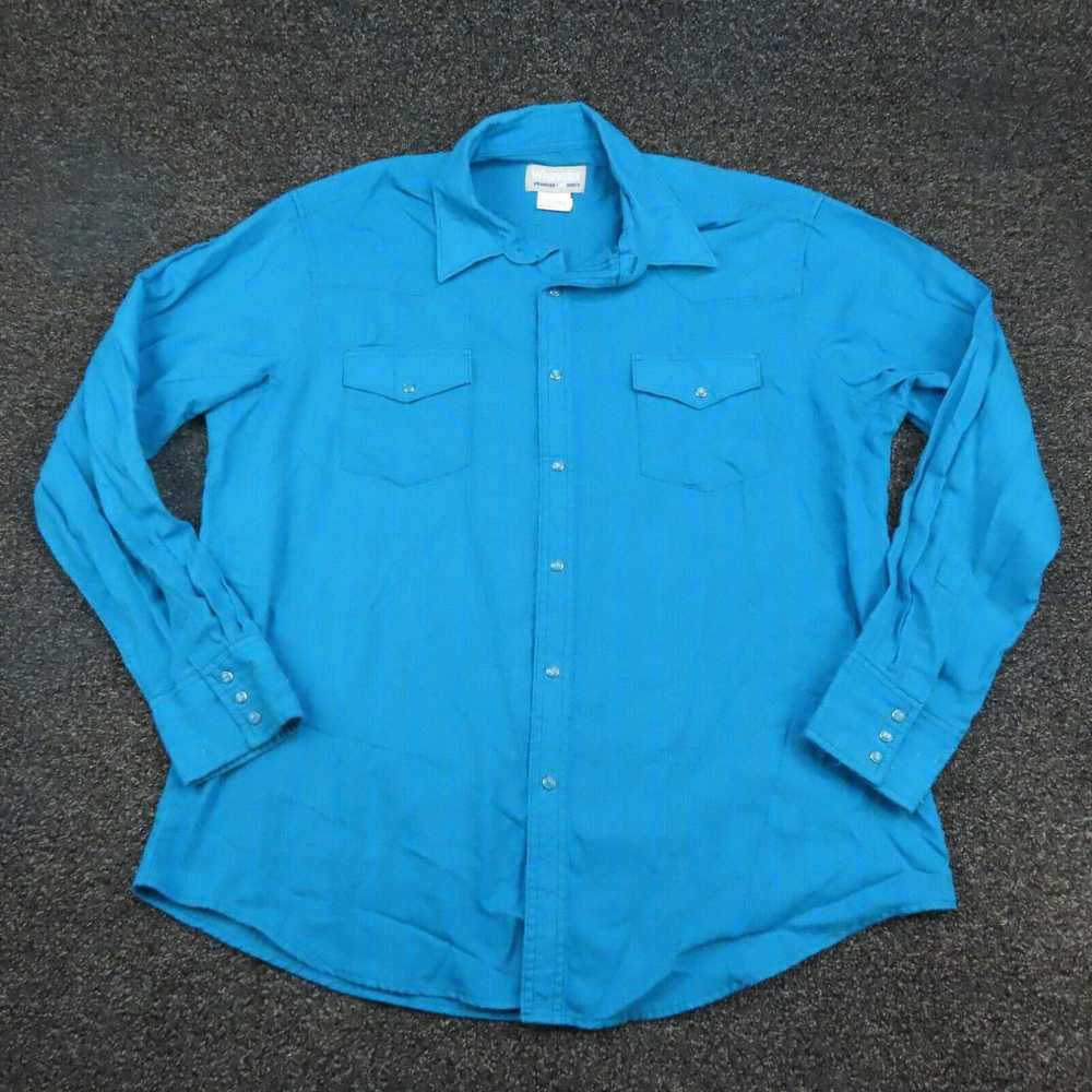 Wrangler Wrangler Shirt Adult XL Extra Large Blue… - image 1