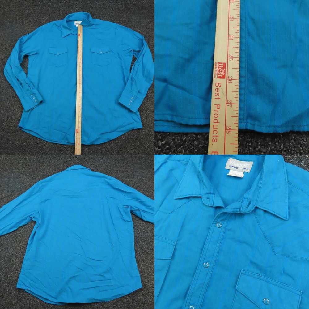 Wrangler Wrangler Shirt Adult XL Extra Large Blue… - image 4