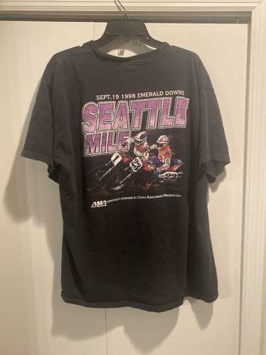 Vintage 1998 single stitch Seattle mile motorcycle