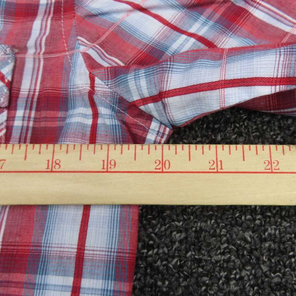 Wrangler Wrangler Shirt Adult Small Red & Blue Pl… - image 3