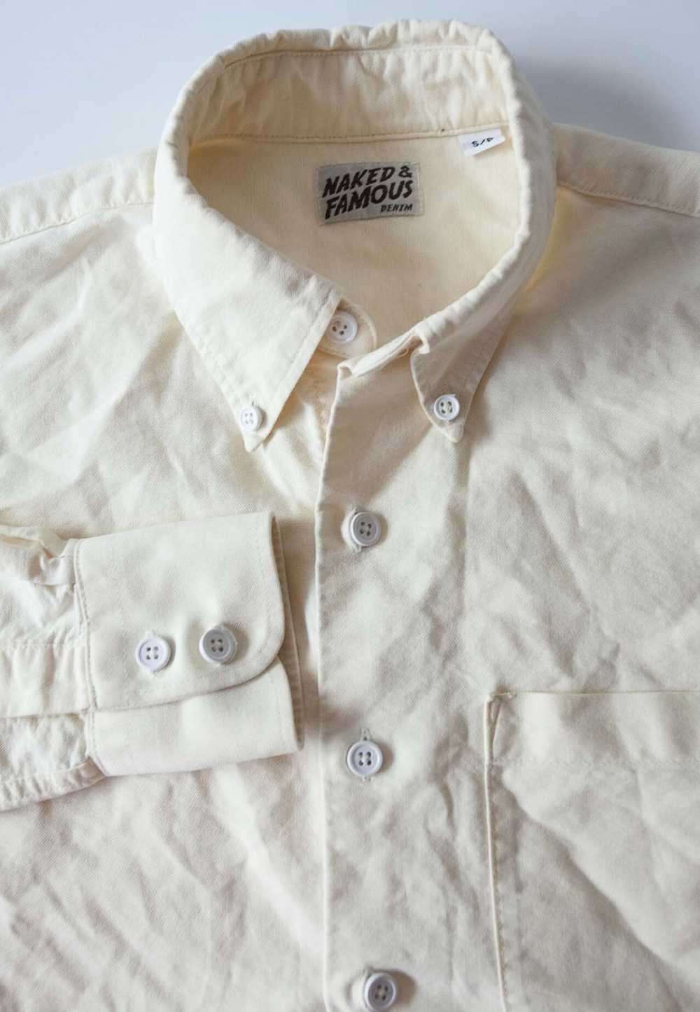 Naked & Famous Naked & Famous Denim Shirt Pale Ye… - image 2