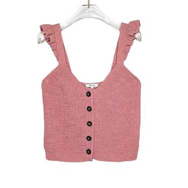 Madewell Madewell Pink Ruffle-Strap Button-Front K