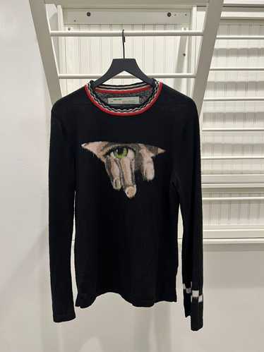 Off-White Off White Eye Mohair Knit Sweater