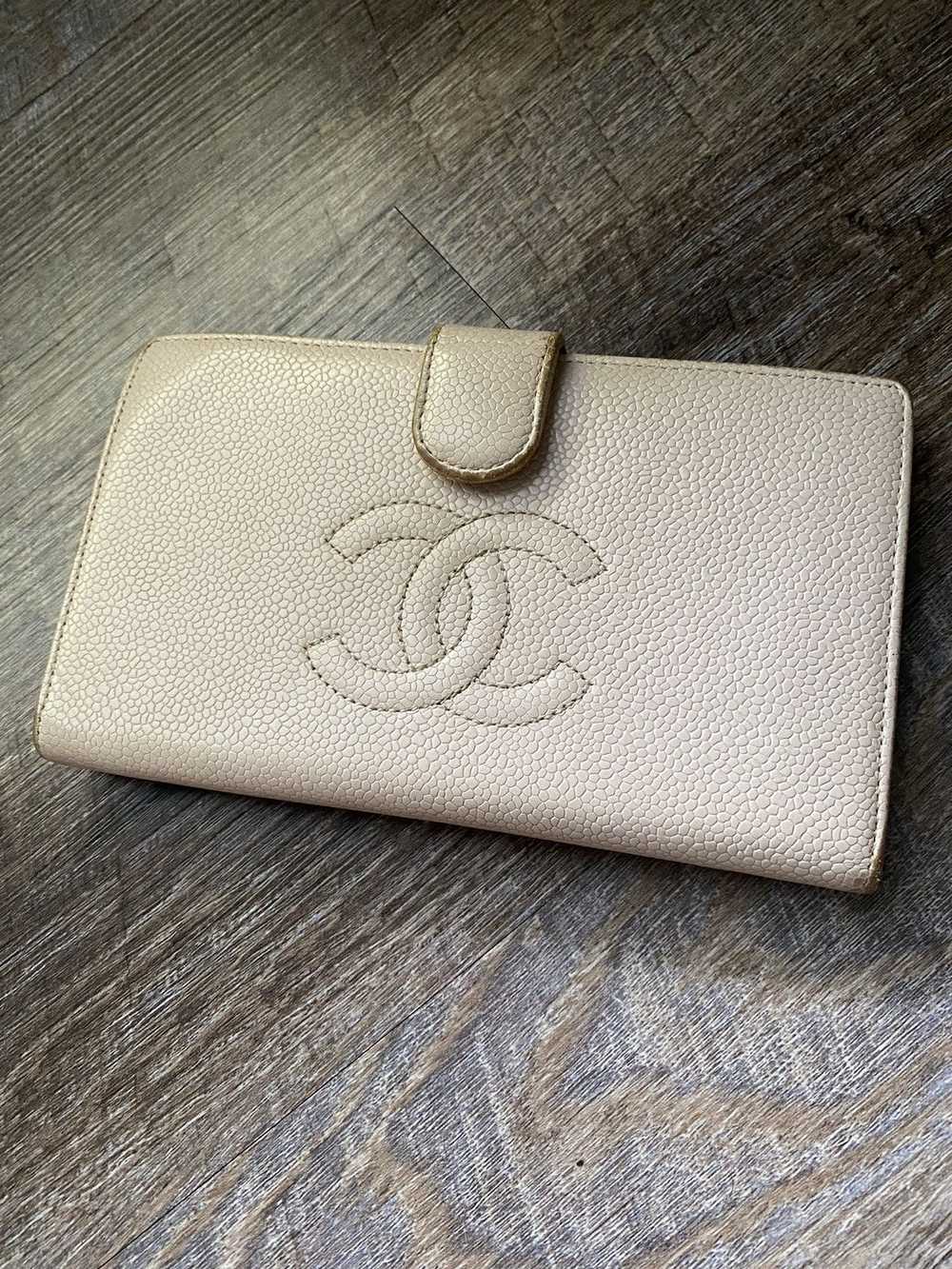 Chanel Chanel CC Caviar leather long wallet - image 2
