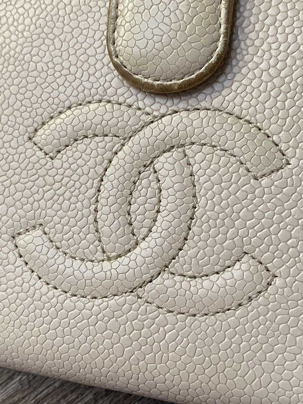Chanel Chanel CC Caviar leather long wallet - image 3