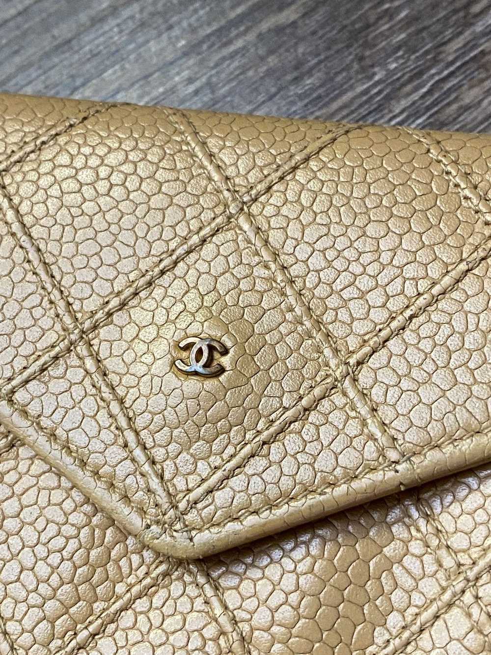 Chanel Chanel CC Caviar leather coin purse - image 3