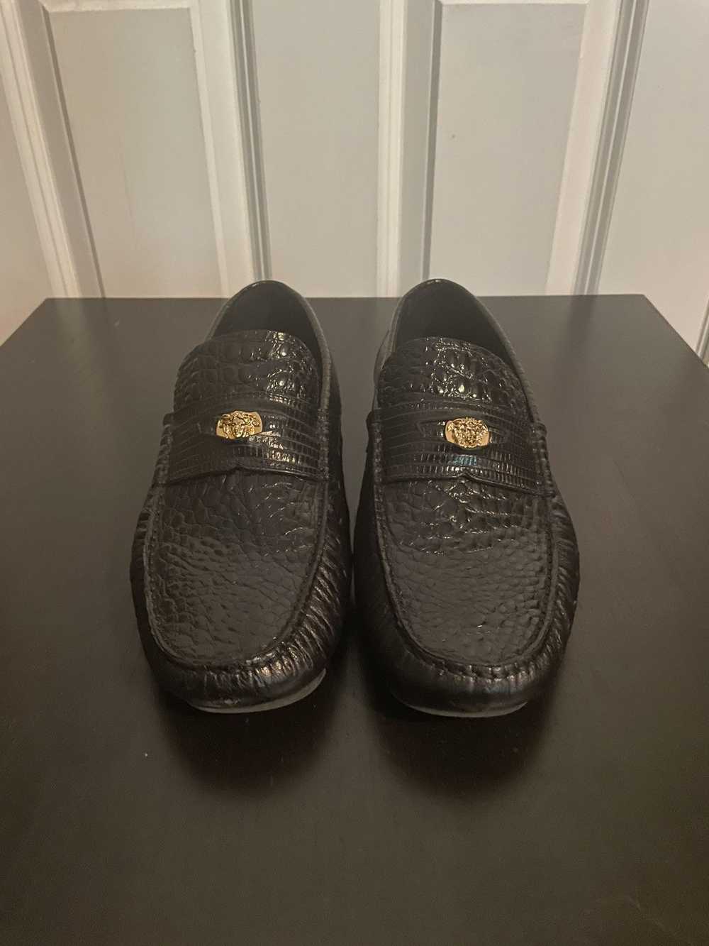 Versace Versace Crocodile Leather Loafer - image 4