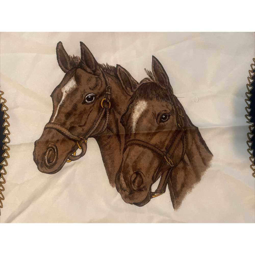 Other Emilioni Scarf Horses Horse Saddle 29.5” - image 3