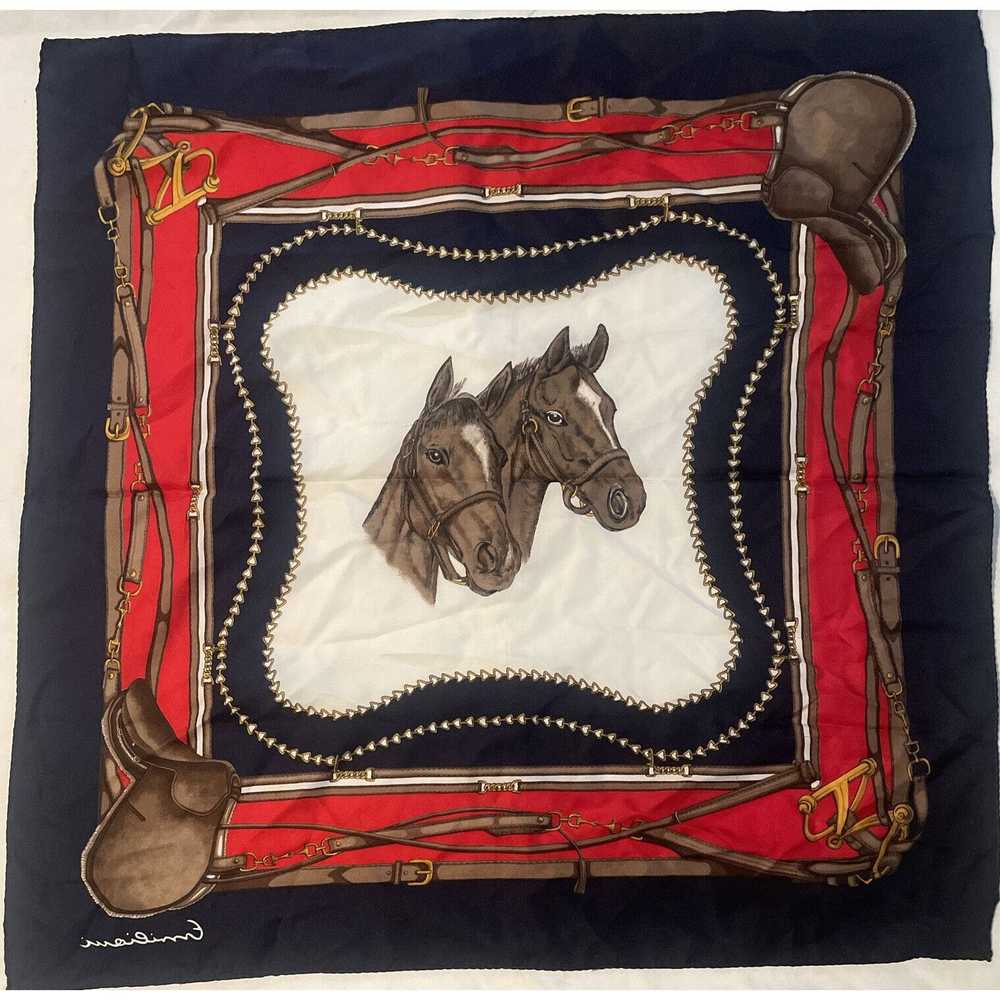 Other Emilioni Scarf Horses Horse Saddle 29.5” - image 8