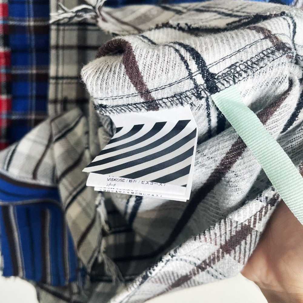 Off-White Patchwork Checked Shirt - image 7