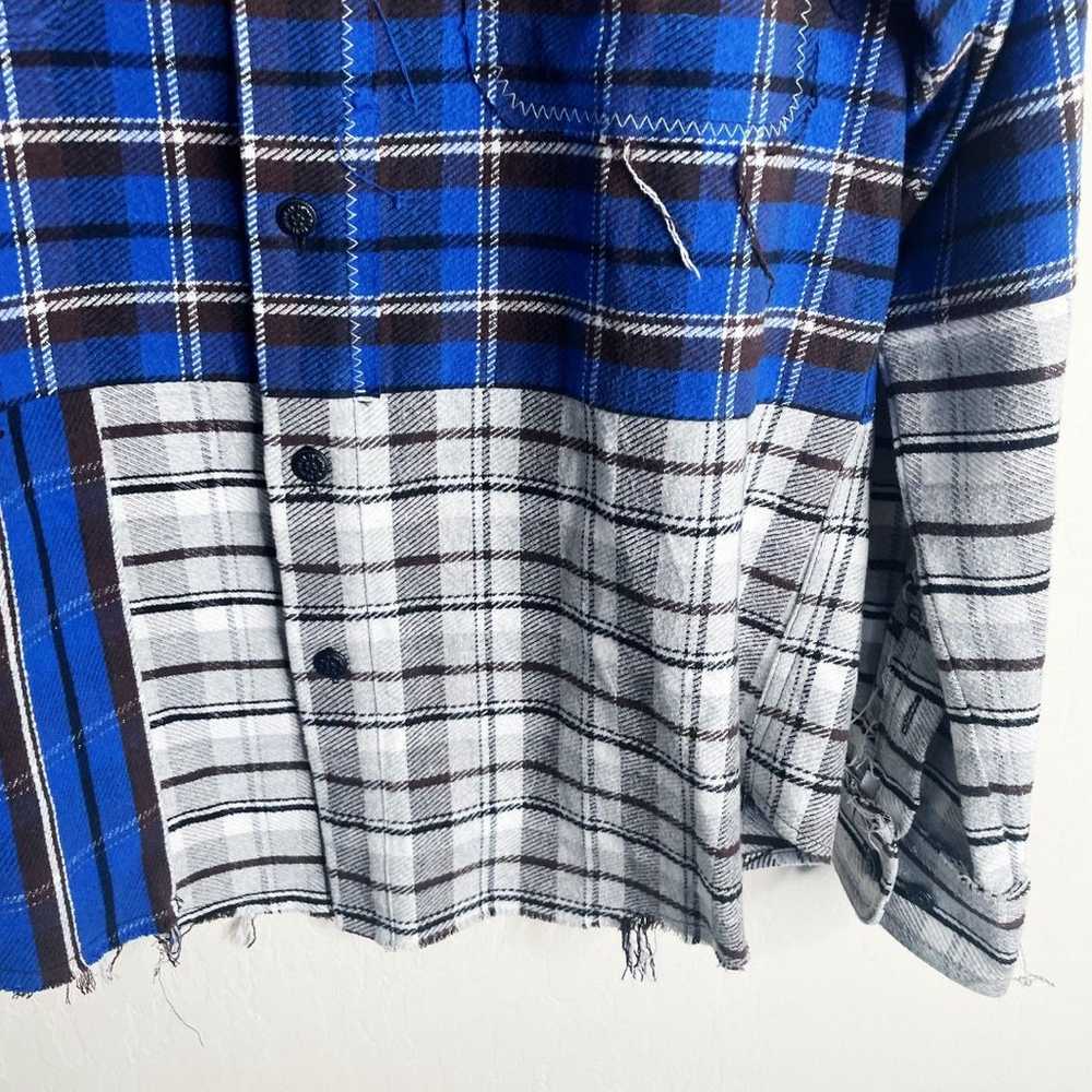 Off-White Patchwork Checked Shirt - image 9