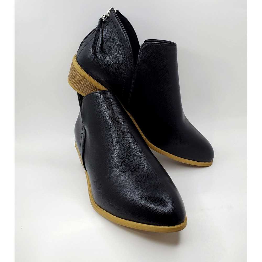 Other Unbranded Ankle Bootie Shoes Zipper Heel Bl… - image 1